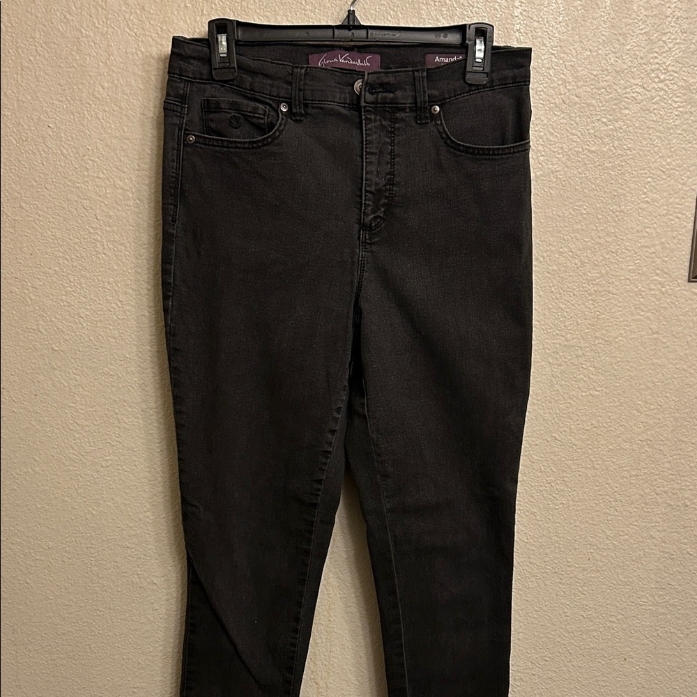 Gloria Vanderbilt Amanda Skinny Women Black Jeans Size 8